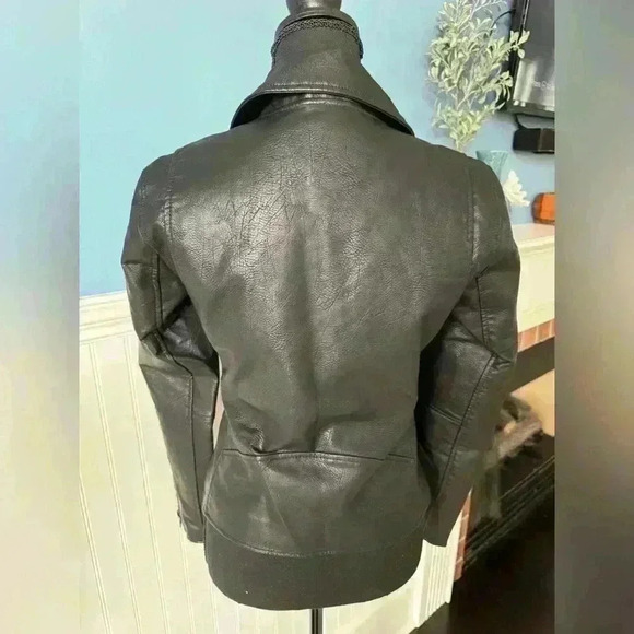 NWT BLANK NYC Vegan Leather Moto Jacket ~ Black ~ XS - Picture 11 of 14